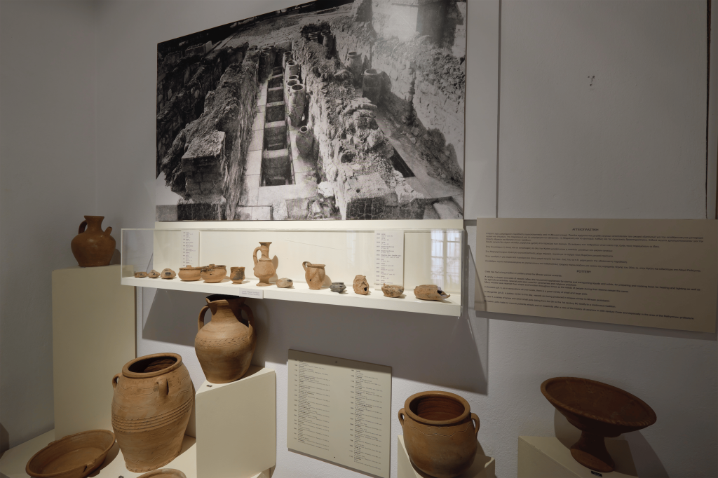 View of the room of pottery
