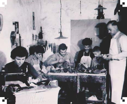 Stilianos Fourtinis in his workshop