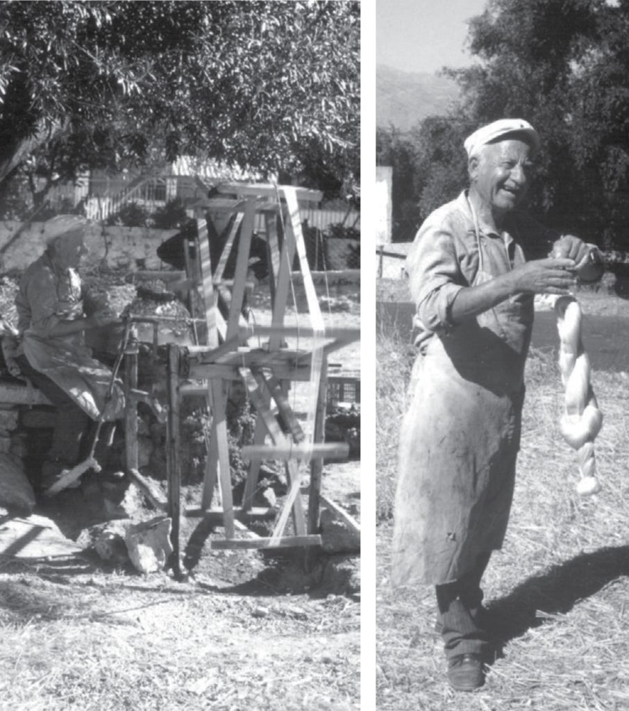 The silk-reeler Giannis Micheloudakis