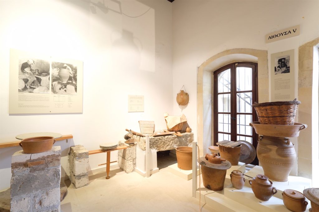 View of the room of pottery