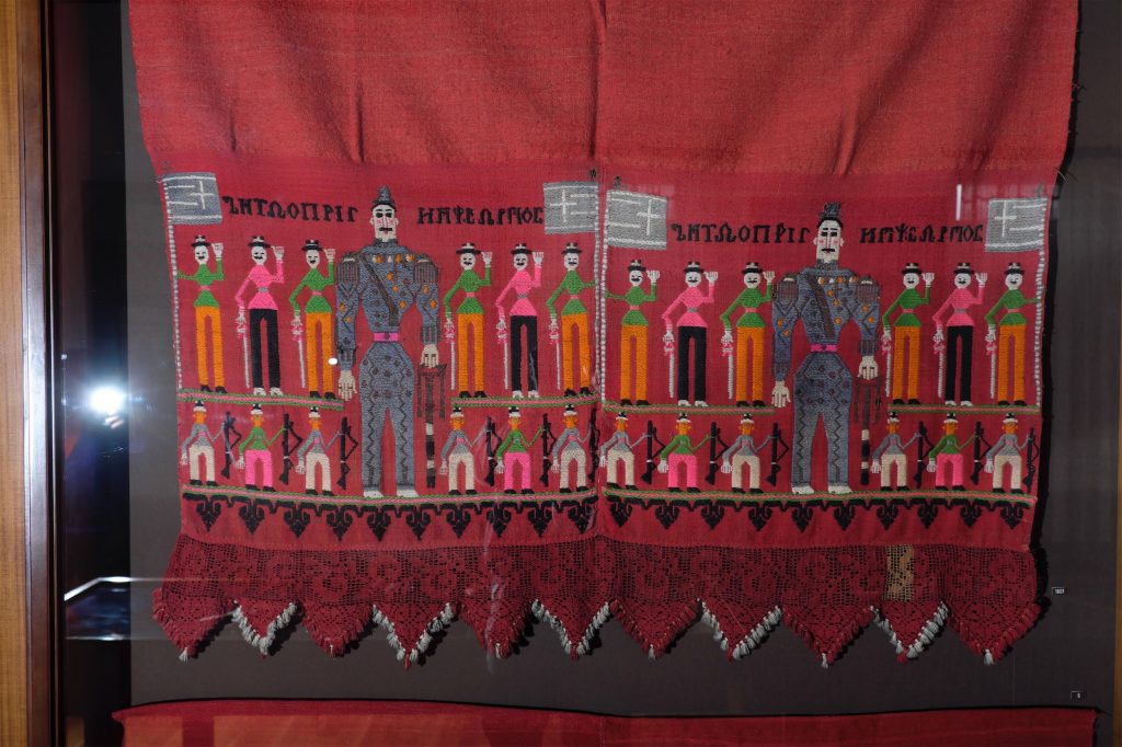 Cotton and woolen bedspread, late 19th c.